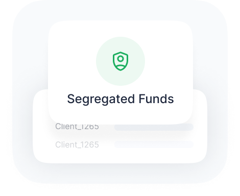 Image Segregated client accounts, for secure fund separation.